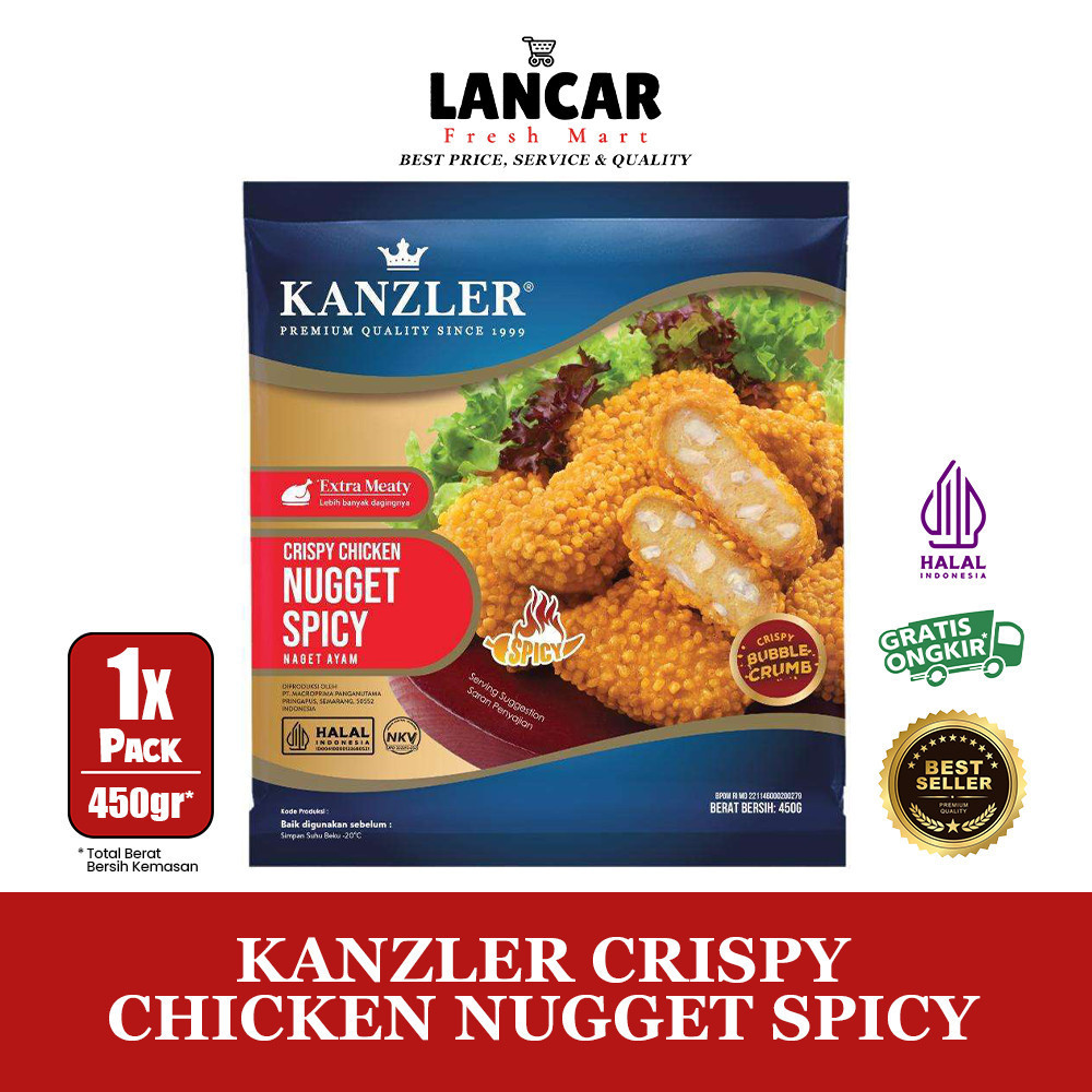 

KANZLER CRISPY CHICKEN NUGGET SPICY 450GR