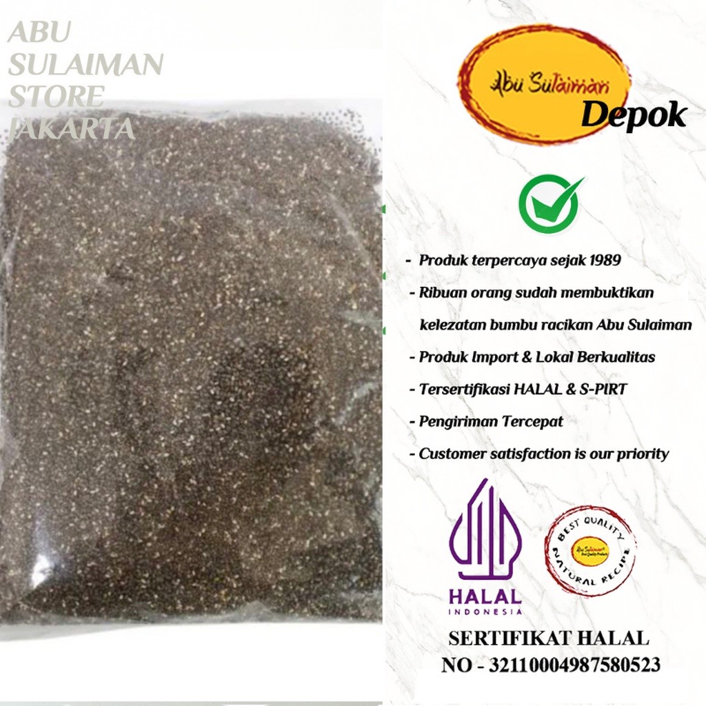 

CHIA SEEDS 250 GR ABU SULAIMAN SUPER FOOD