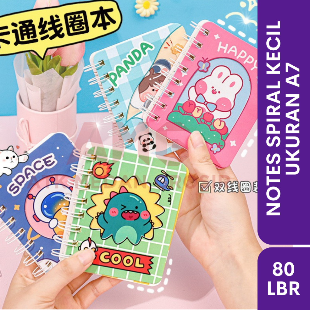 

NOTES SPIRAL MINI A7 NOTES KECIL PELAJAR GARIS AESTHETIC