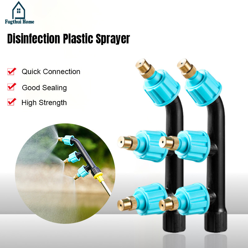 NOZZLE PLASTIK SPRAYER ELEKTRIK KEPALA 3 LUBANG NOZLE PIPIH KIPAS SPUYER MISTING KNAPSACK 3 WAY ARAH