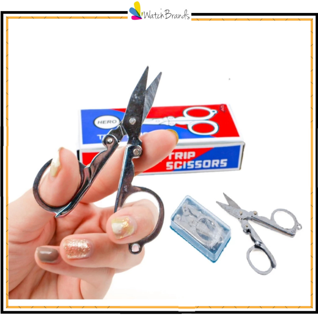 

WTB GUNTING KECIL LIPAT SATUAN HERO TRIP SCISSORS Gunting Lipat Mini Stainless Tajam PR096