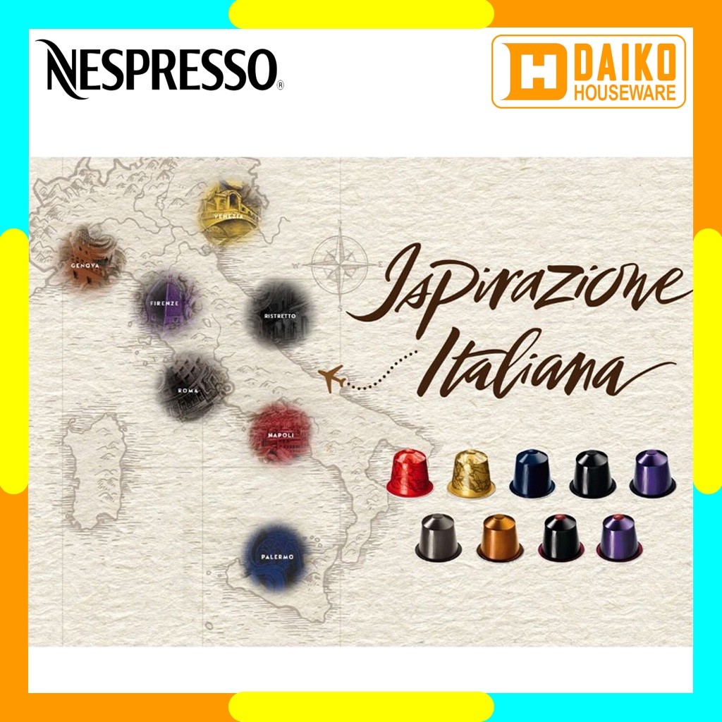 

Capsule Nespresso Ispirazione Italiana Original Nestle 1 Pack Coffee - Kopi Kapsul Expired Panjang