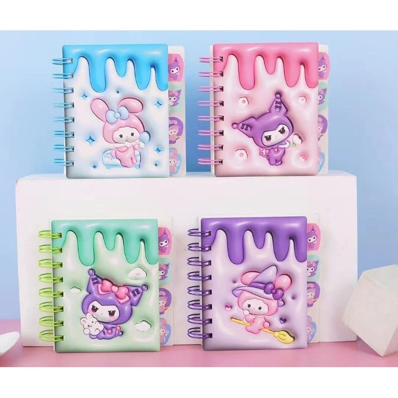 

Dalingshop Notebook Spiral A6 3 Dimensi Art Sanrio ±80 Lembar Note Book 3D Art Sanrio A6