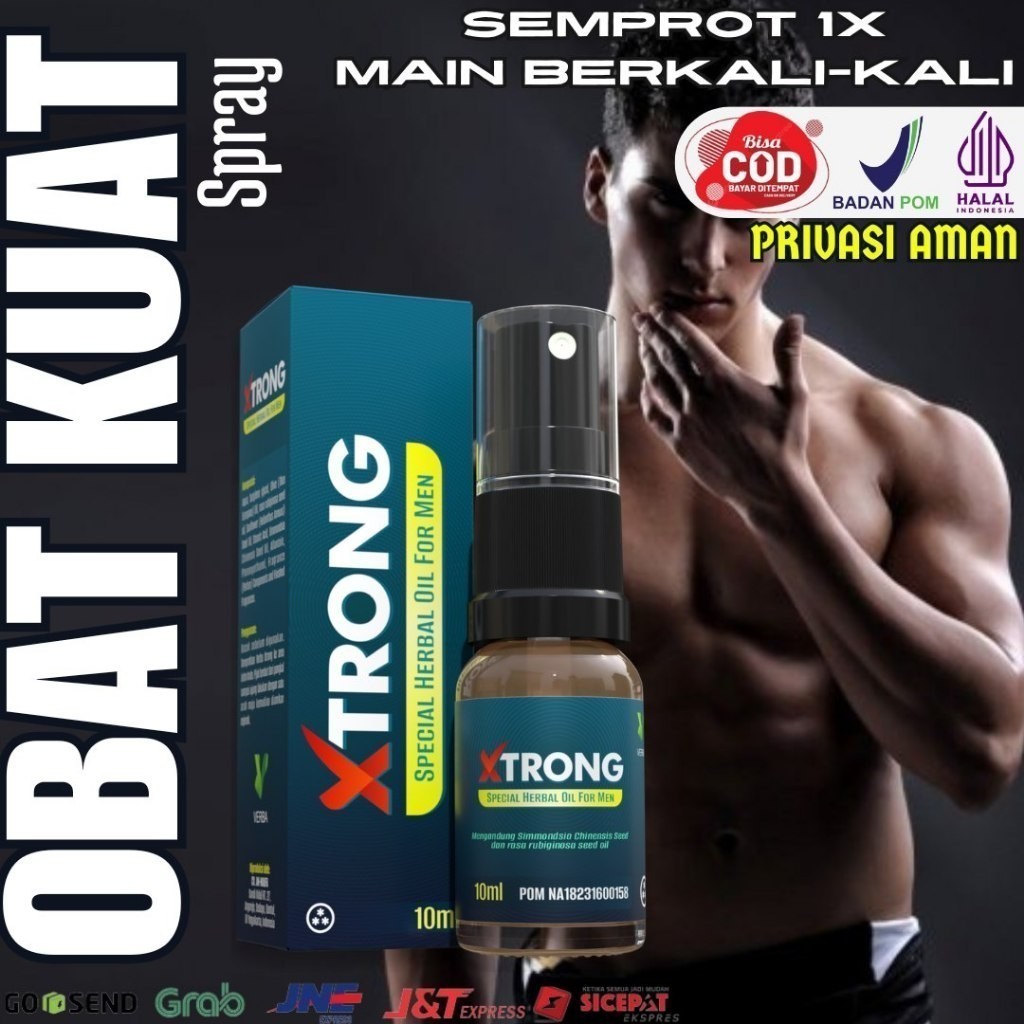 Original 100% Obat  Pria Tahan Lama 2 Jam "XTRONG Spray" Obat  Oles Herbal Atasi_Ejakulasi Dini Pali