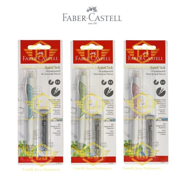 

Pensil Mekanik Faber Castell Autoclick 0.5 Blister Mechanical Pencil