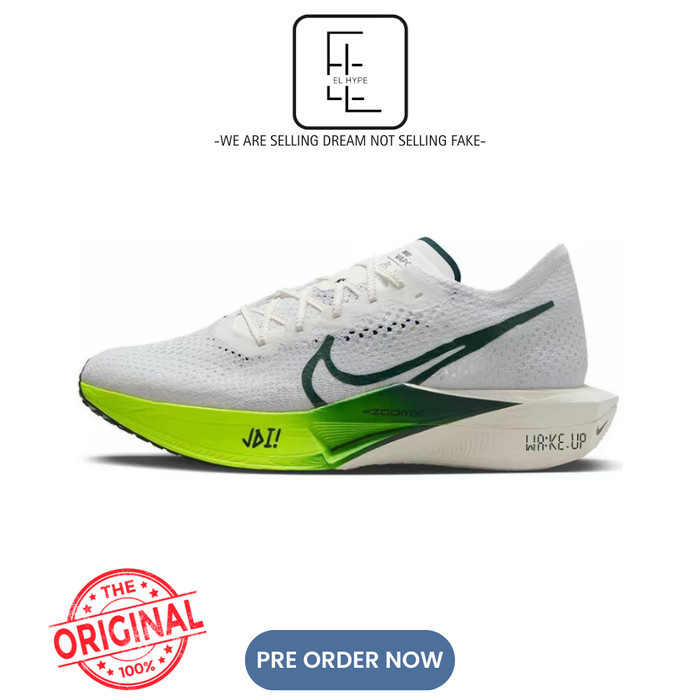 Nike ZoomX Vaporfly Next% 3 White Green Volt (100% Original) FZ4017-100