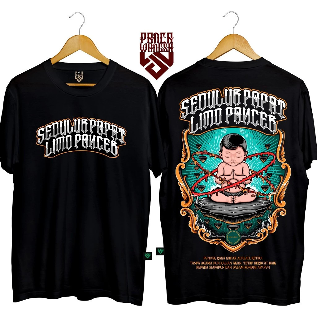 Kaos sedulur papat limo pancer / kaos distro tema jawa/