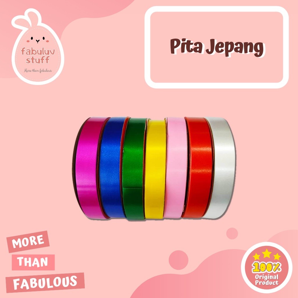

ATK ~ Pita Jepang 1 Roll / Pita Kado / Ribbon Sweet Love / Pita Parsel