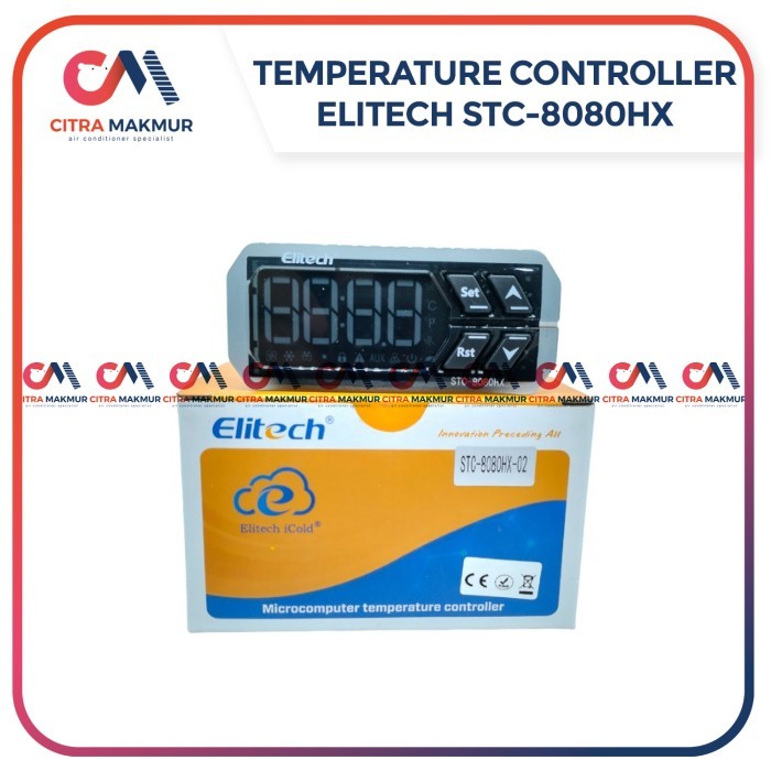 CAT99 Elitech Temperature Controller Thermostat Kulkas STC 8080 HX 8080HX