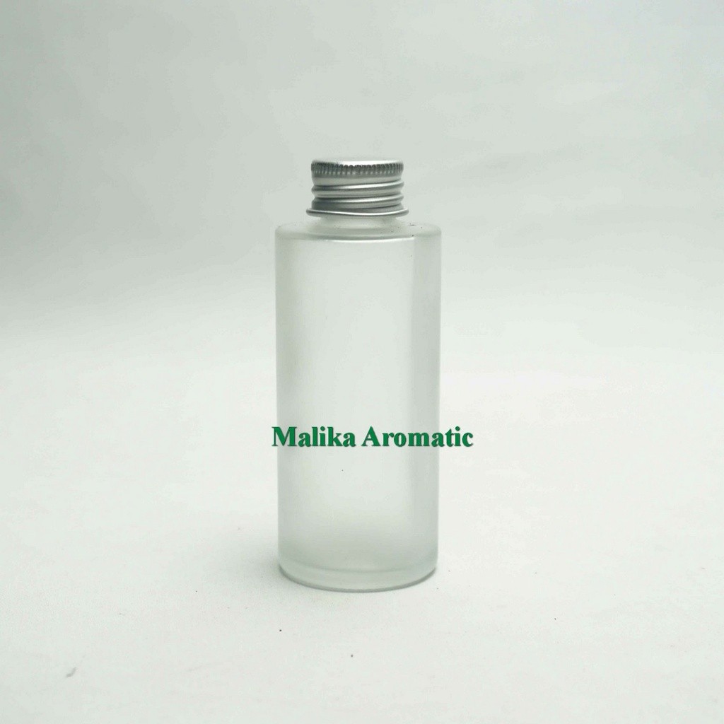 Serum 50 ml Kaca RF Clear Frossted Tutup Alumunium / Botol Kosmetik / Botol Serum / Serum Kaca Ulir 