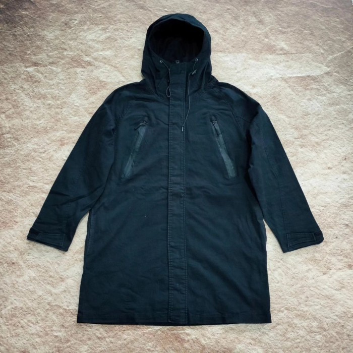 jaket mountain parka BACK NUMBER hitam long