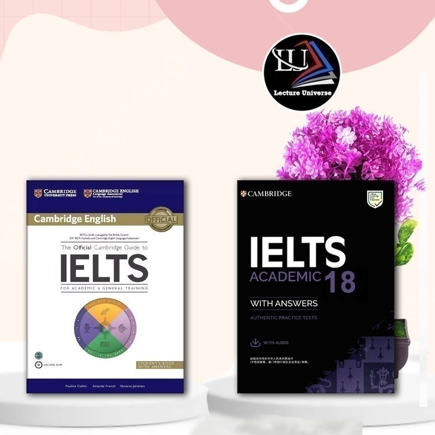 Cetak Buku Paket Cambridge IELTS 18 & Official Guide