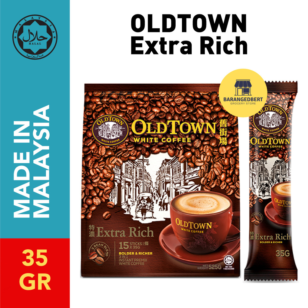 

KOPI OLDTOWN 3in1 Classic / Hazelnut / Extra Rich / Less Sugar White Coffee Malaysia SACHET [HALAL]