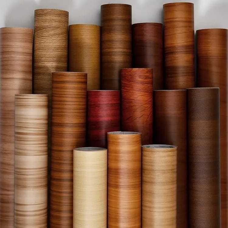 Wallpaper Dinding Motif Kayu Rustic Serat Kayu Jati 45cm x 10M Wallpaper Sticker Dinding