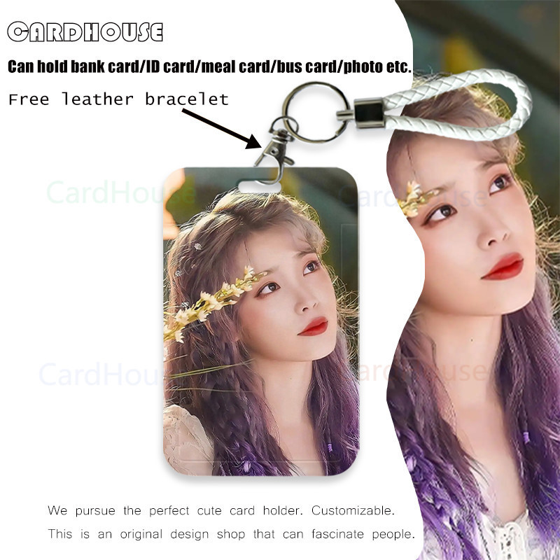 ( CardHouse ) ID CARD HOLDER Celebrity IU Lucu INS LT23 Tempat Kartu Photocard Photo Card KARTUN