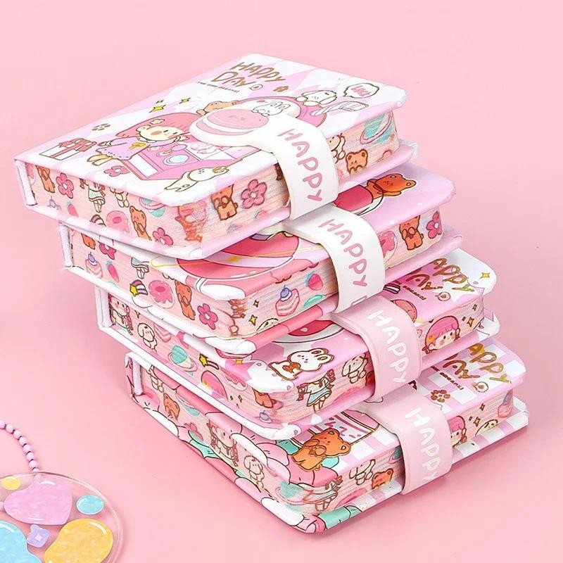 

Cute Cartoon Planner Notebook Kawaii Mini Handbook Journal Agenda Organizer Portable Diary Notepad Korean Stationery Office
