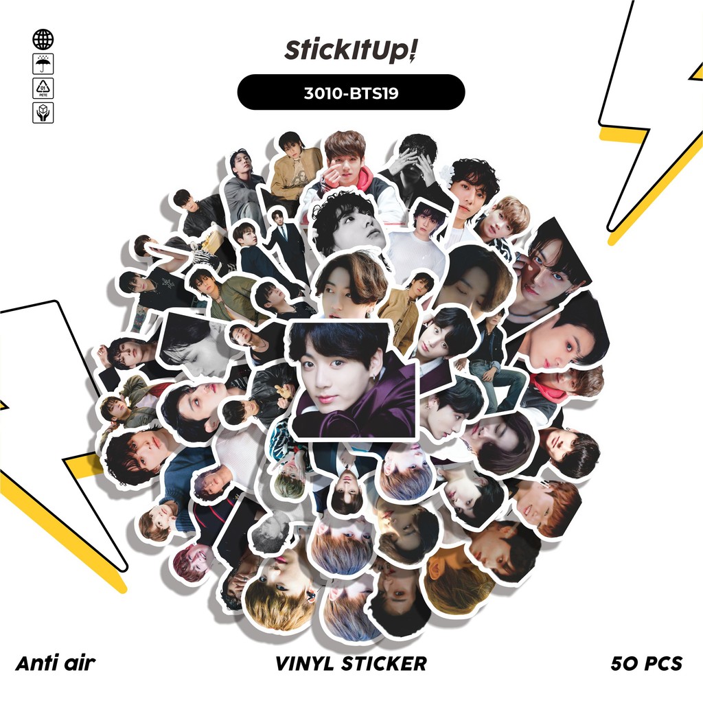 

COD✨ 50 Pcs Stiker JUNGKOOK SERIES 06 Lucu Anti Air Untuk Dekorasi Notebook Sepeda Skateboard Handphone DIY