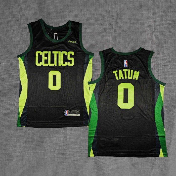 BORDIR Baju Jersey Basket Swingman Jayson Tatum Boston Celtics City Edition 2025 #0