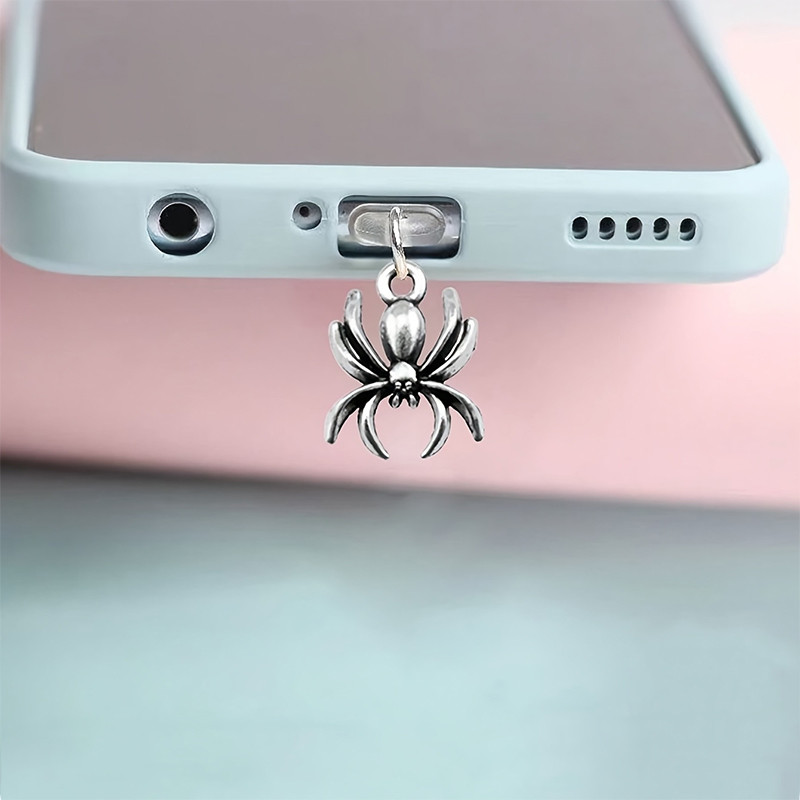 

Phone Dust Plug Cute Spider Phone Accessory Pendant Decoration For IPhone Type-C Charging Interface