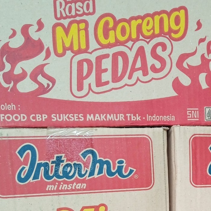 

INTERMI MIE GORENG PEDAS 1 DUS ISI 40 BKS