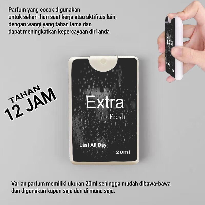 Parfum EXTRAplus Uniseks, Aroma Tahan Lama 12 Jam - Pria, Wanita (SLIM 20mL)