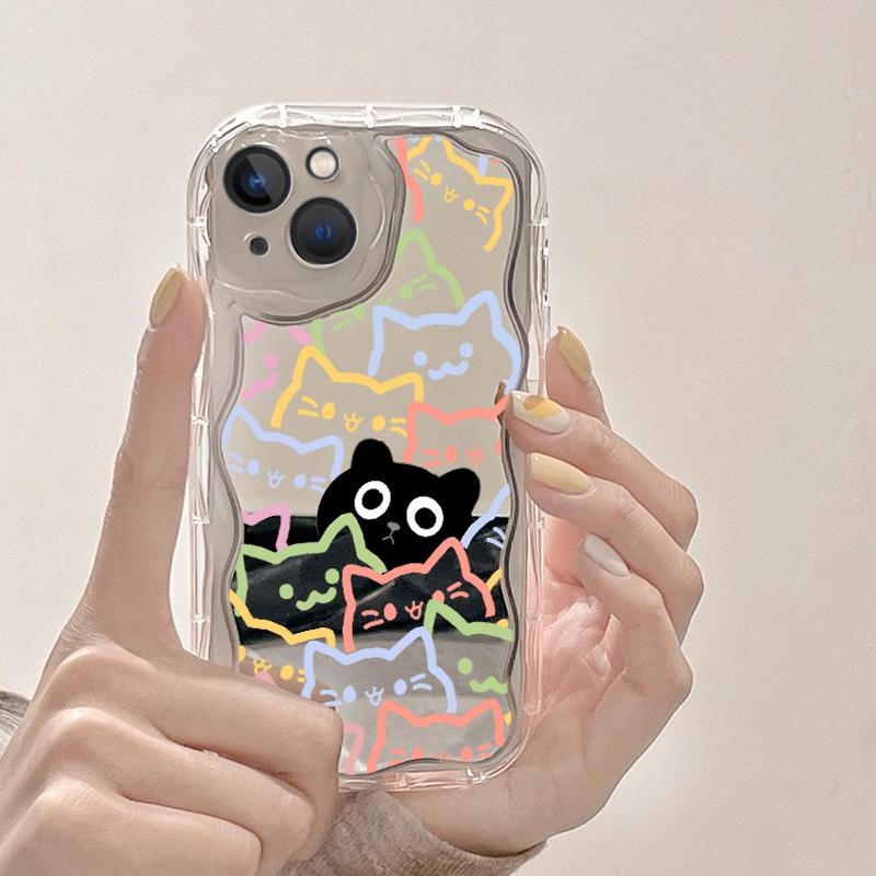 Casing Hp For Samsung A23 4G 5G A20 A20s A21s A22 4G A24 A25 Transparant Lens Protection Cute Colore