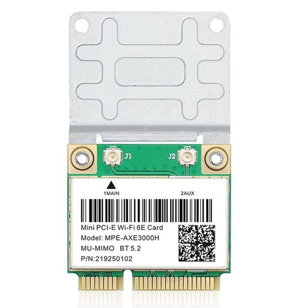 -AXE3000H 5374Mbps Wifi 6E Wireless Card AX210 Mini PCIE Wifi Card Bluetooth 5.2 802.11AX 2.4G/5G/6G