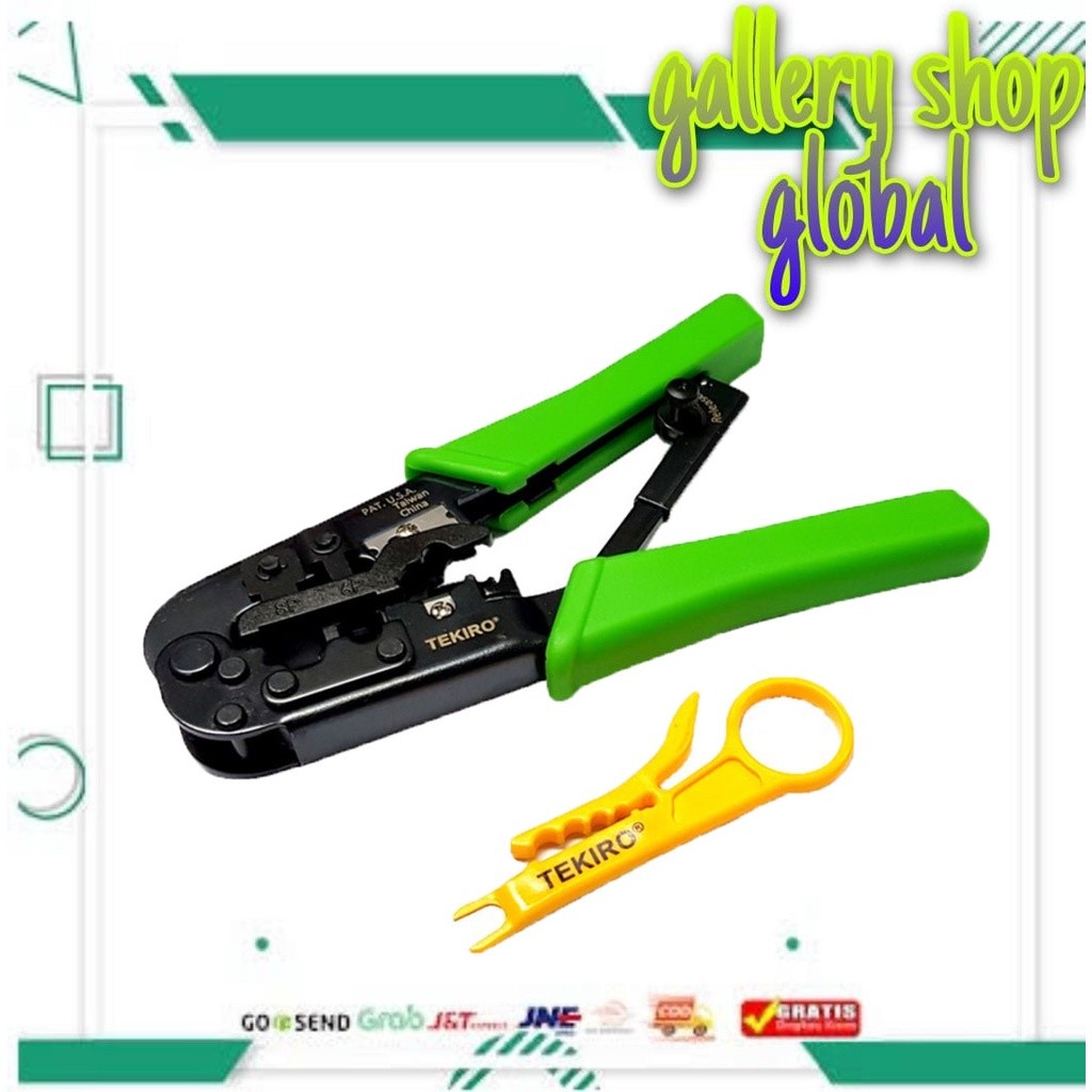 TANG CRIMPING / TANG KRIMPING RJ45 & RJ 11 3 IN 1 TEKIRO