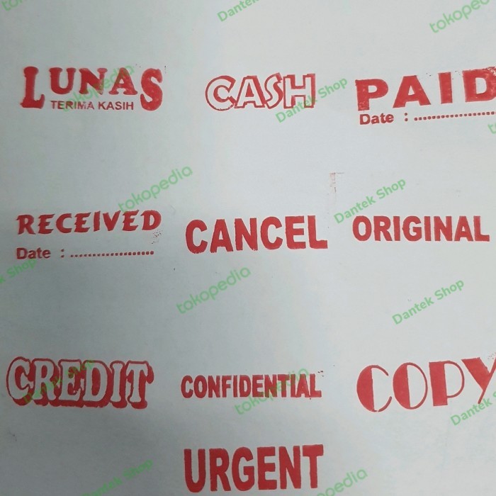 

Stempel Trodat Printy 3911 LUNAS, COPY, URGENT, CASH, PAID, RECEIVED - LUNAS