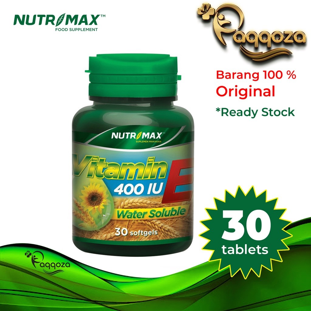 Vitamin E 400 IU Water Soluble Nutrimax Vitamin Kulit Cerah