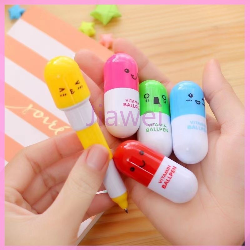 

Jiawei Pulpen Lucu/Pulpen Kapsul Vitamin Pena Vitamin Unik Souvenir Vitamin Ballpen Pena Lucu