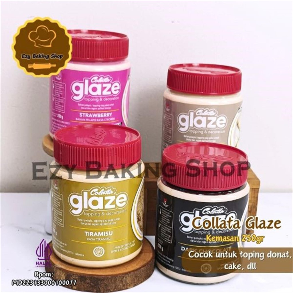 

Colatta Glaze 250gr - Selai Topping Donat Coklat Tiramisu Strawberi