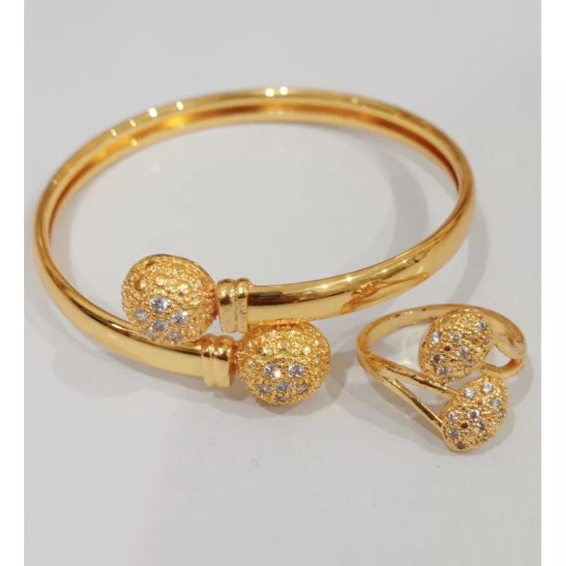 GELANG tangan Boba free cincin boba lg viral emas free surat