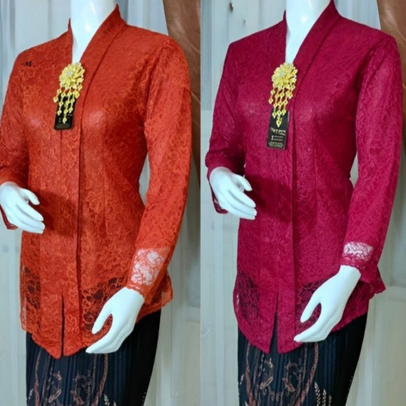 Atasan Kebaya Modern Brokat Kebaya Kutubaru Floy Baju Kartini Kondangan Wisuda Tunangan Lamaran Ukur