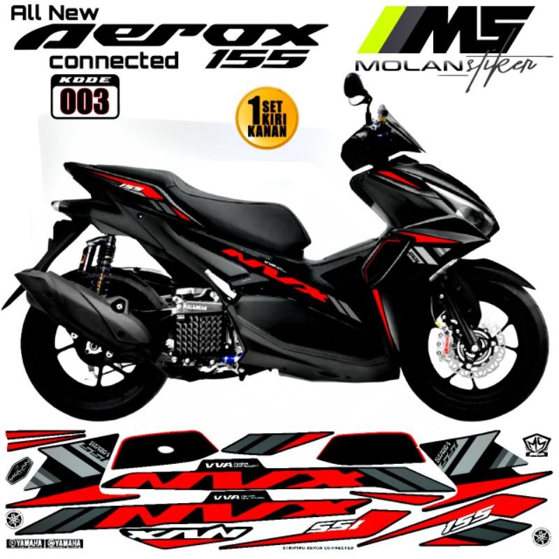 Decal Sticker Striping Variasi Aerox New NVX 155 All New Aerox 155 Connected Aerox 155