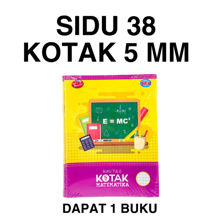 

( StaLand) BUKU TULIS KOTAK MATEMATIKA Sinar Dunia SiDu SD 5 mm 0.5 cm 38