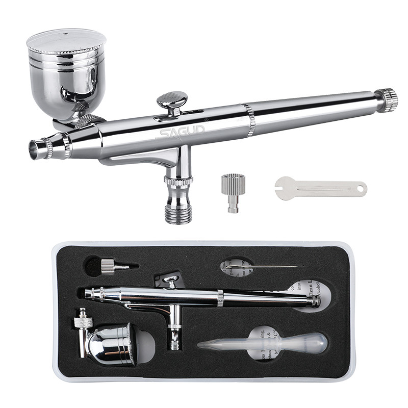 

Airbrush Kits 0.3mm Dual-Action Side Bowl Feed Airbrush SD-132 With Quick Release Nut and Wrench Sets for Art Hobby Air Brush