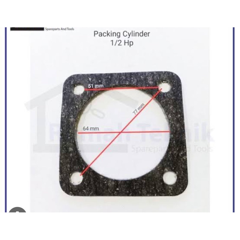 PAKING CYLINDER KOMPRESOR 1/2hp