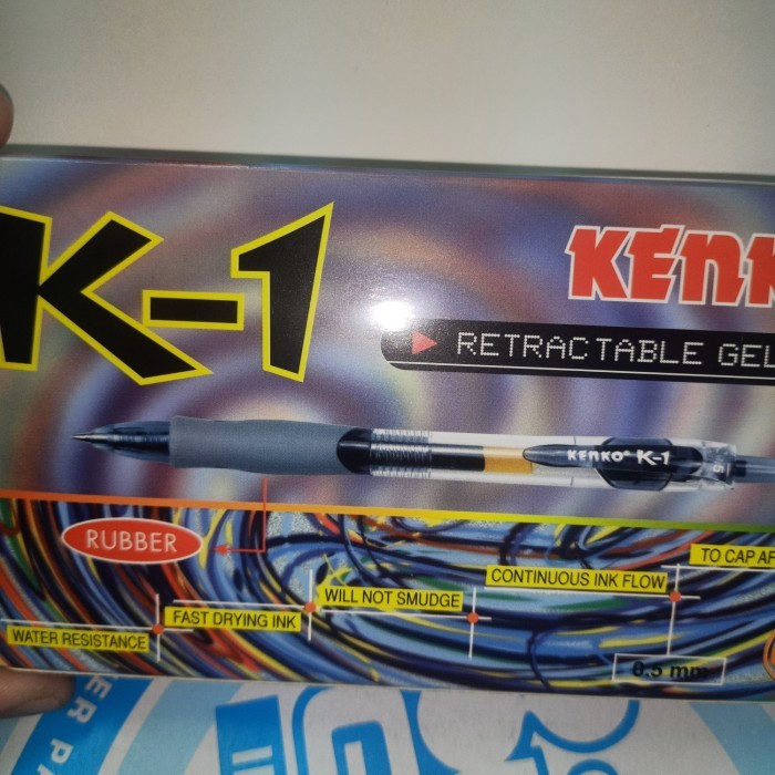 

[Best Seller] Pulpen Pen K1 K-1 kenko 0,5 Sedus (12Pcs) - Hitam