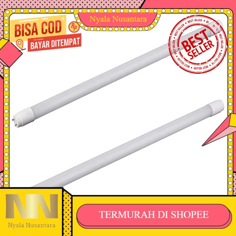LAMPU TL T8 LED 18 WATT 120 CM GLASS TUBE / LAMPU NEON LED TUBE T8 18W