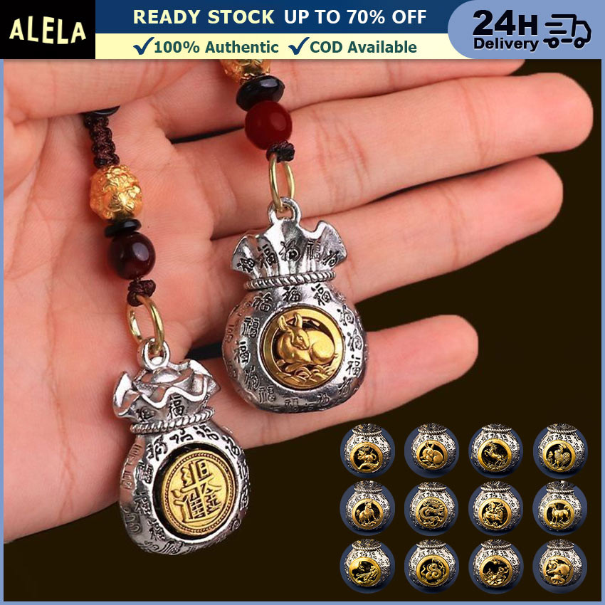 Gantungan Kunci 12 Shio Naga Ayam Ular Monyet Tikus Kerbau Kelinci Chinese Fengshui Tradisional Kebe