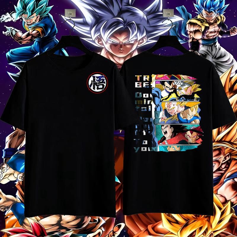 M & C Baju Kaos PriaDragon Ball T-shirt Tipis Musim Panas Sejuk Lengan Pendek Tren Fashion Ins Versi