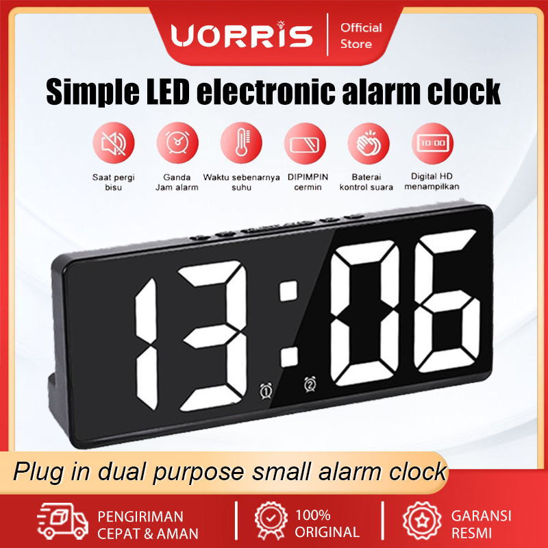 UORRIS Jam Meja Digital Led - Weker Table