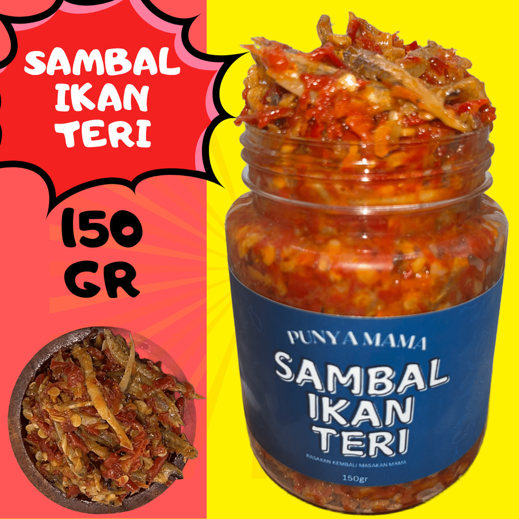 

Punya Mama - Sambal Ikan Teri 150 Gram