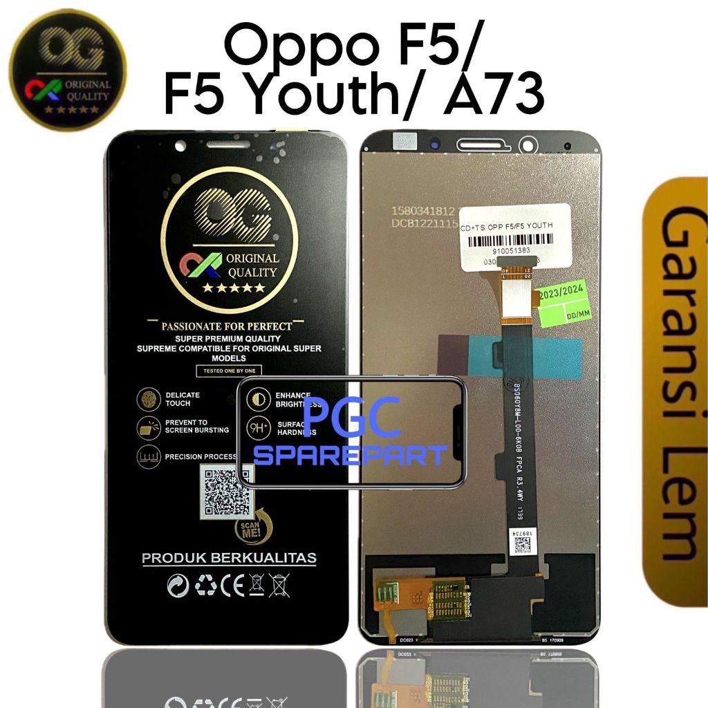ORIGINAL SUPER OG - LCD Touchscreen Oppo F5 / F5 Plus / F5 Youth A73 / CPH1723 / CPH1727 / CHP1723 /