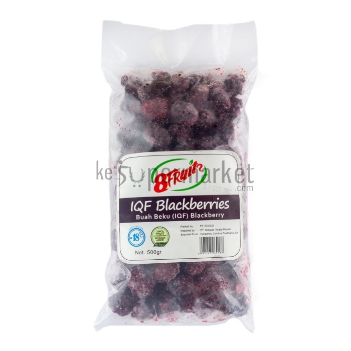 

8 Fruits Iqf Blackberries 500gr /Pack