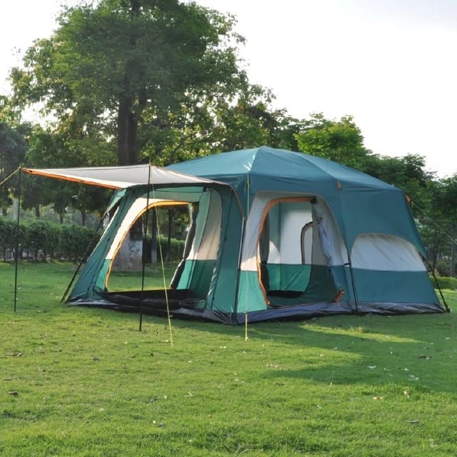 Tenda Family Camping /Tenda Kapasitas 10-12 Person Double Layer/tenda besar/tenda 12 orang/tenda cam