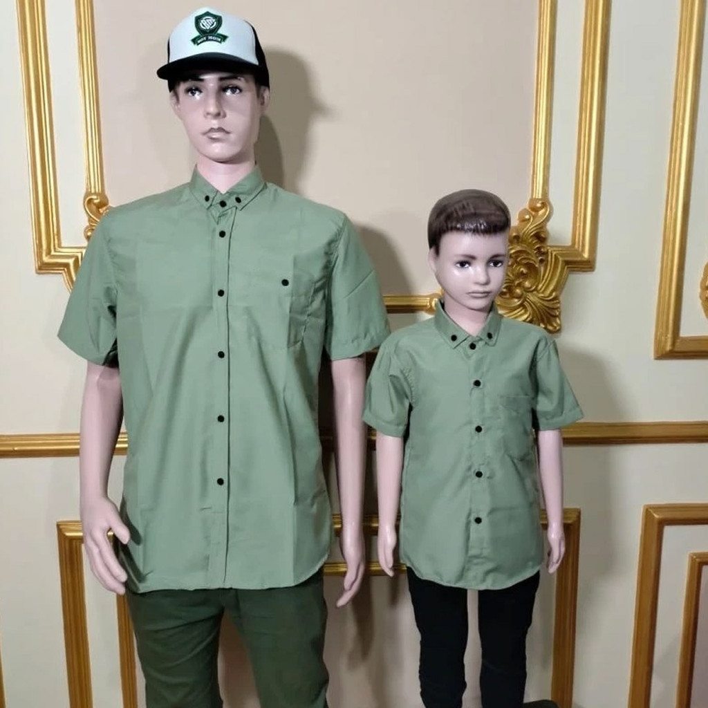 Kemeja Koko Ayah Anak Shirt Polos