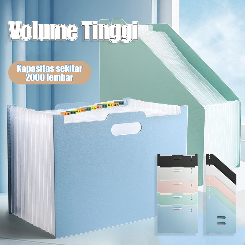 

【LEMLINGER】13 Kompartemen Folder File A4 Vertikal / Tas Organ A4 Folder Multi-layer Portabel / Siswa Desktop Berkapasitas Besar Dapat Menjadi Tas File Penyimpanan Vertikal