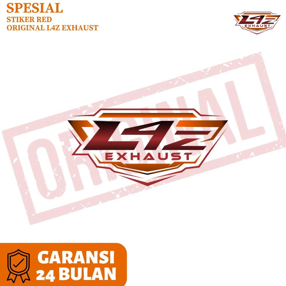 Stiker L4Z Red Original Racing Aerox Mio Sporty Old Icon Beat